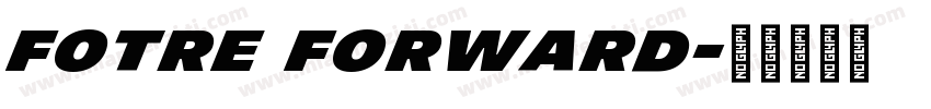 fotre forward字体转换